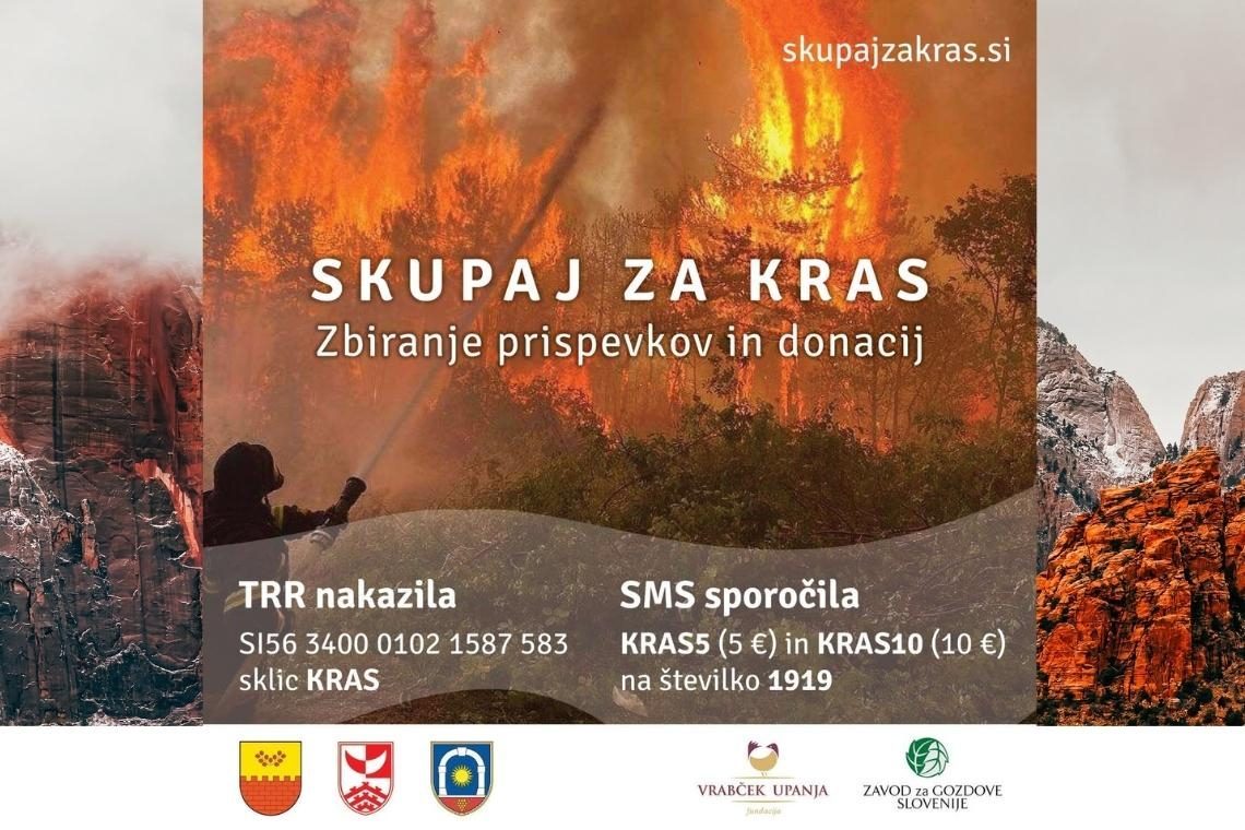 V treh prizadetih občinah združili moči za obnovo pogorelega Krasa