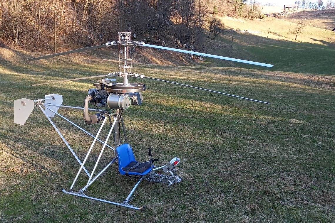 Na Tolminskem nastajajo eni najlažjih osebnih helikopterjev na svetu
