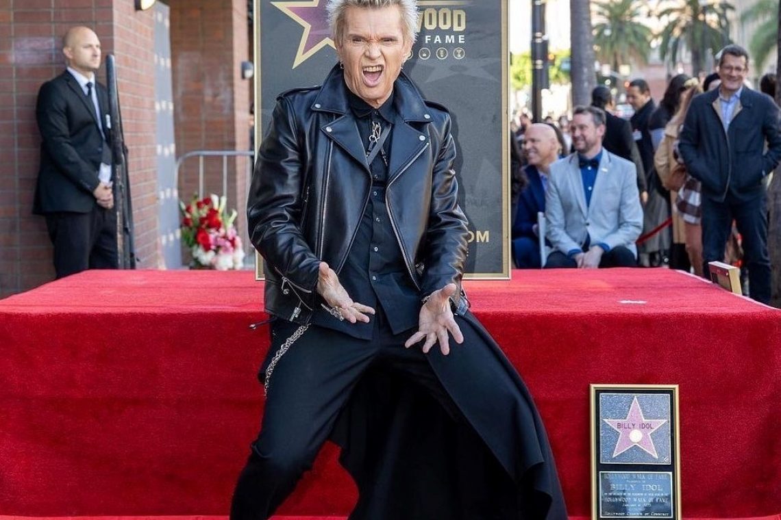 Billy Idol dobil zvezdo na hollywoodskem Pločniku slavnih