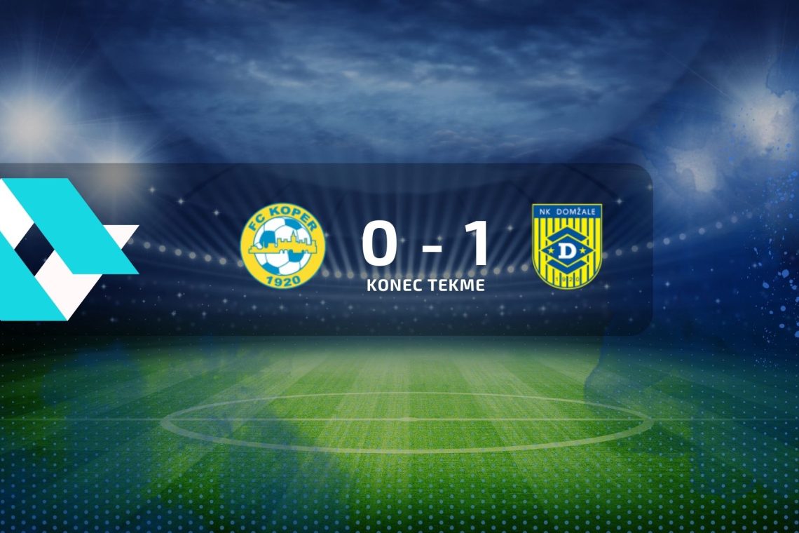 Nogometaši Kopra so izgubili proti Domžalam z 0:1
