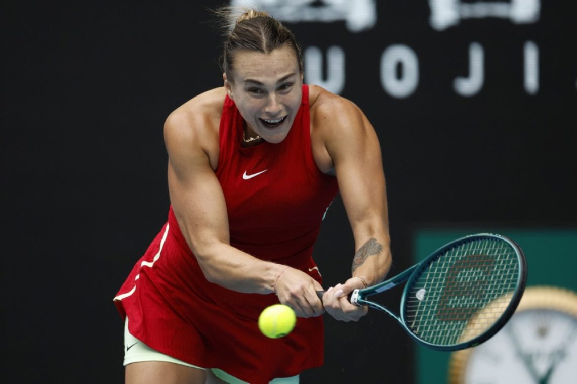 Branilka naslova v Melbournu Sabalenka melje naprej
