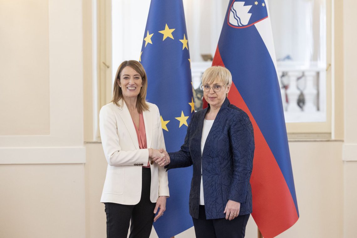 Pirc Musar in Metsola s pozivom k aktivni udeležbi na evropskih volitvah