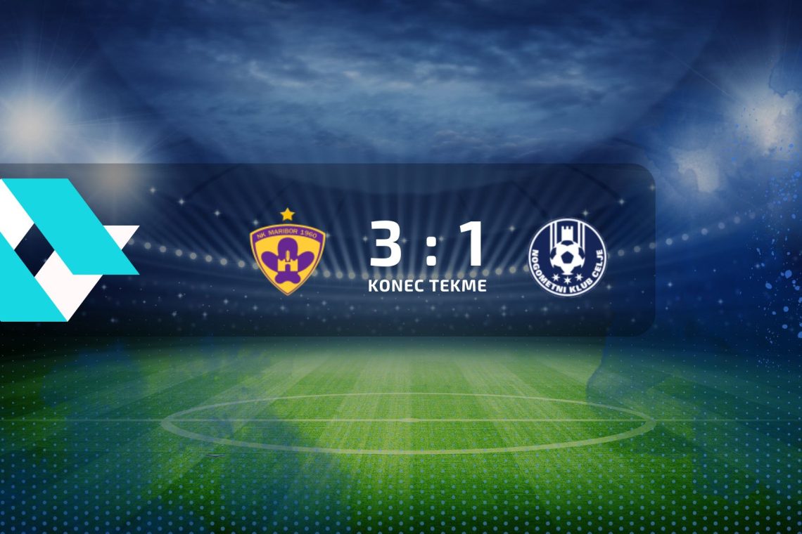 Nogometaši Maribora so premagali Celje s 3:1