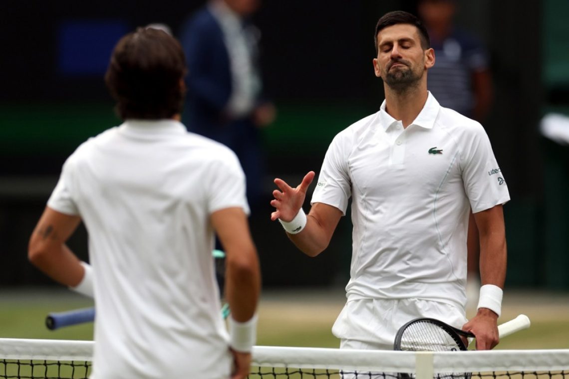 V finalu Wimbledona Carlos Alcaraz in Novak Đoković