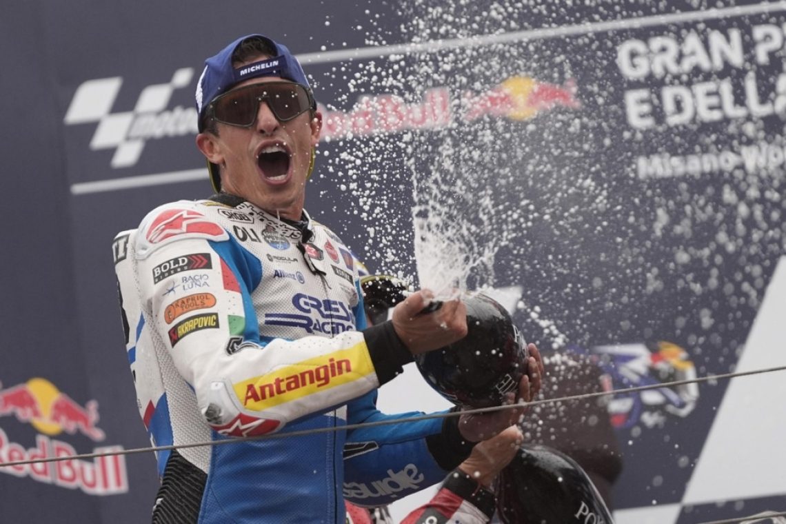 Marc Marquez slavil v Misanu, Bagnaia veliko nadoknadil