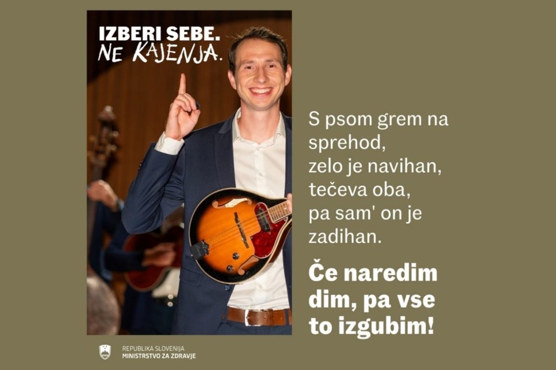 Ministrstvo za zdravje nadaljuje z akcijo ozaveščanja o škodljivosti kajenja