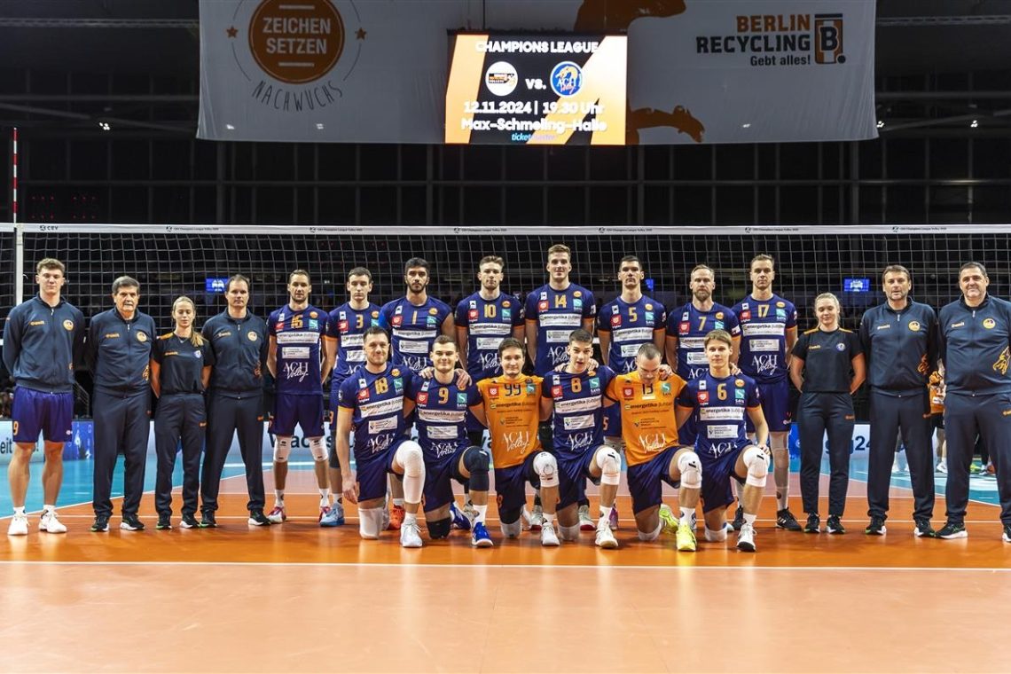 ACH Volley poražen tudi v drugi tekmi lige prvakov
