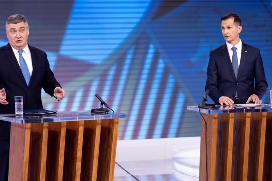 Edino TV-soočenje Milanovića in Primorca v drugem krogu predsedniških volitev obračun brez rokavic