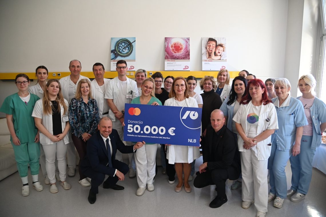 NLB in Mastercard z donacijo podprla oddelek za reproduktivno medicino UKC Maribor