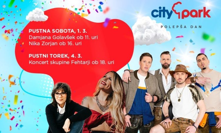Pustno rajanje v Cityparku s Fehtarji, Damjano Golavšek in Niko Zorjan