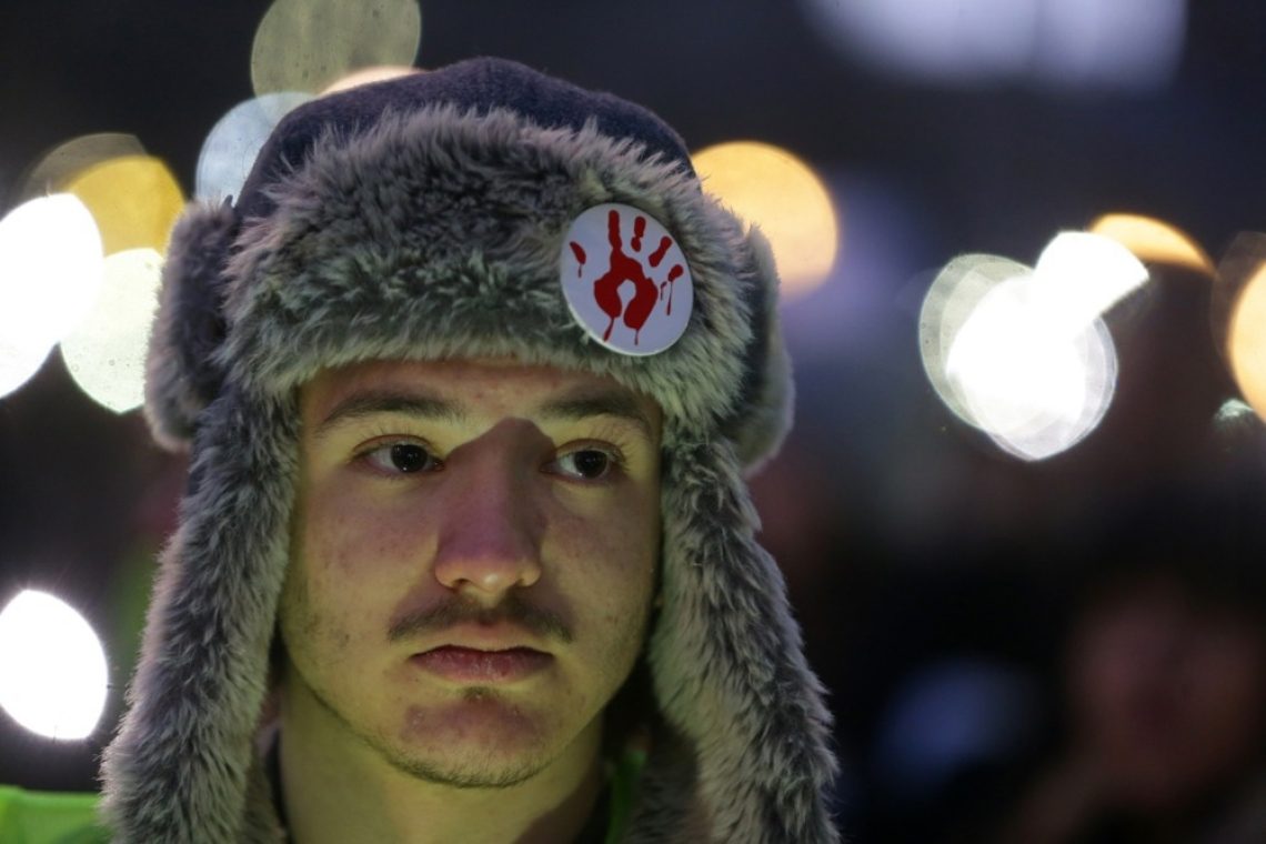 Protestniki v Ljubljani zahtevajo umik podpore Vučiću
