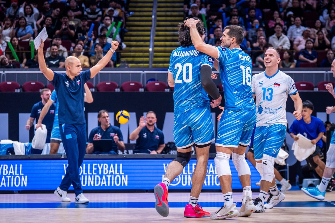 Slovenski odbojkarji svetovno prvenstvo končali na 11. mestu
