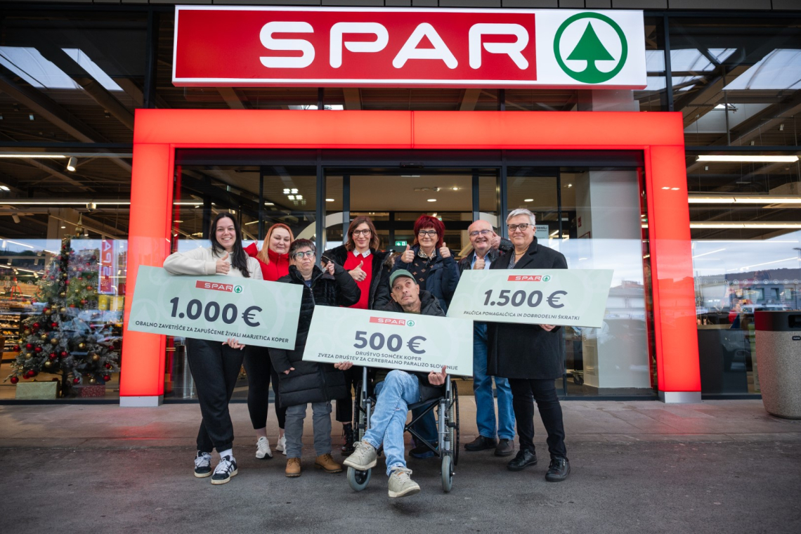 SPAR ob odprtju prenovljene trgovine v Semedeli podprl lokalna društva