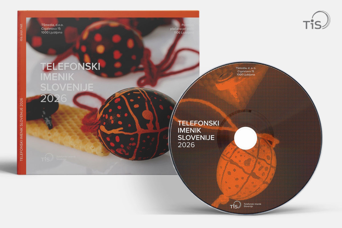 Telefonski imenik Slovenije 2026 na voljo na DVD in spletu