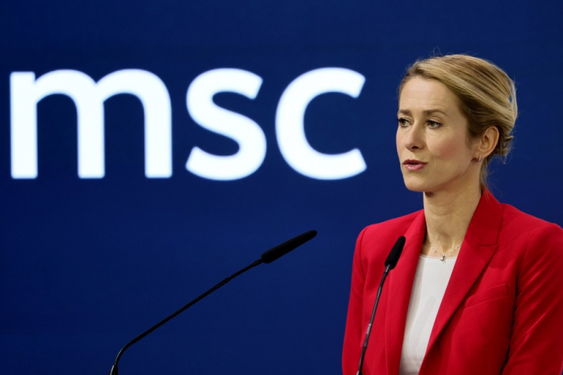 Kaja Kallas v Münchnu o šibkosti Rusije in pogojih za mir