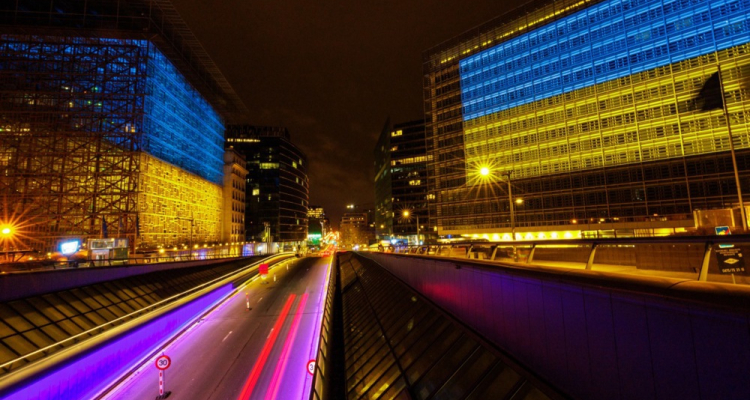 Vodstvo EU ob obletnici vojne na obisku v Kijevu