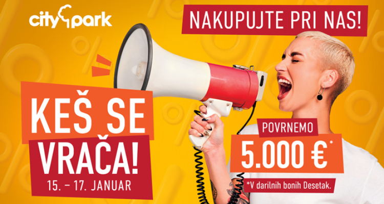 V ALEJI in Cityparku delijo 10 tisoč evrov nagrad